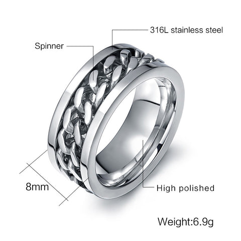 Rotatable Titanium Ring