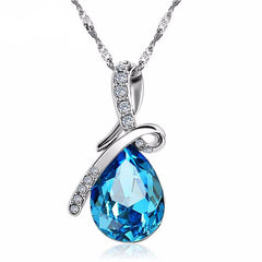 Blue Crystal Necklace